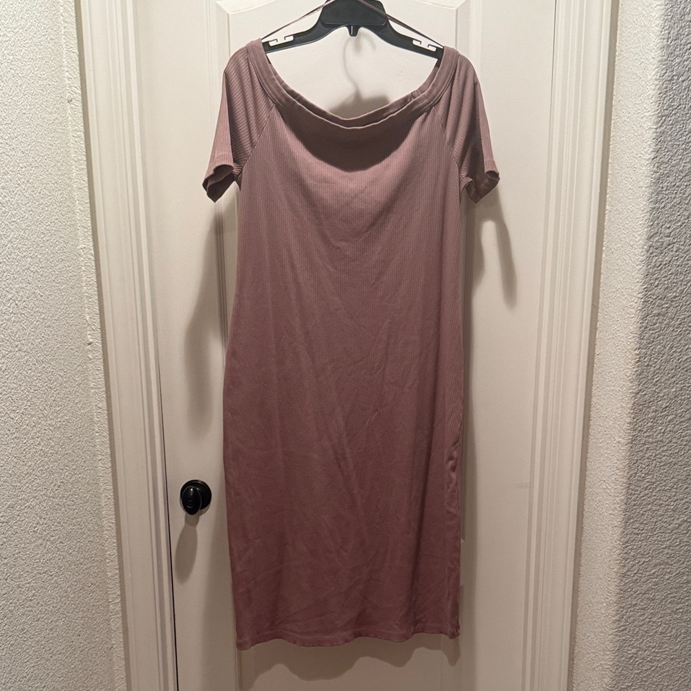 Universal Thread Dusty Pink Ribbed Top
